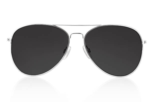 Lunette fumée noir type aviateur avec double liaison entre les 2 lunettes.